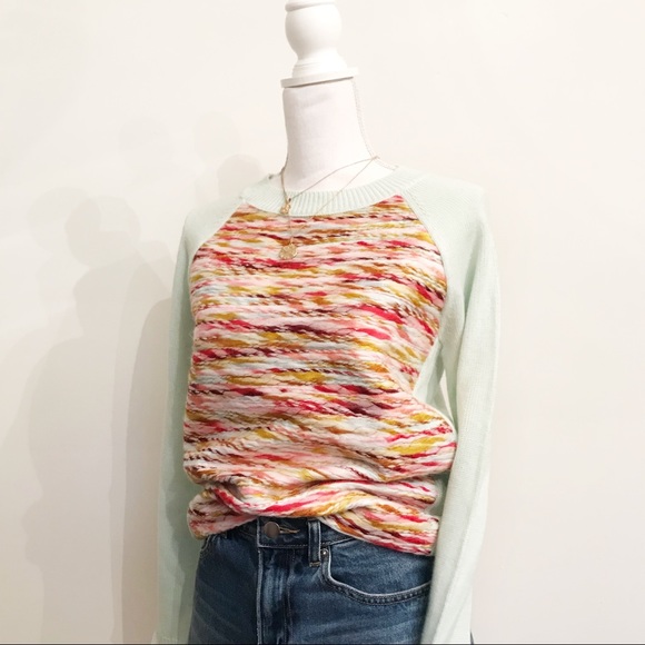 Boutique Rainbow Chunky Crochet Knit Boho Sweater - Picture 3 of 8